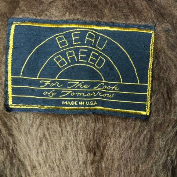 Vintage 60s-70s Beau Breed Cafe Racer Leather Jacket Brown size 44 - Picture 3 of 10